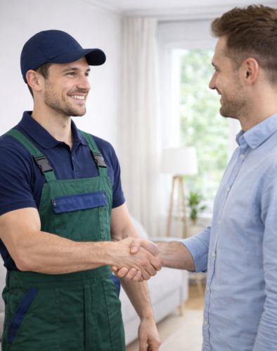 zadowoleni klienci uścisk dłoni